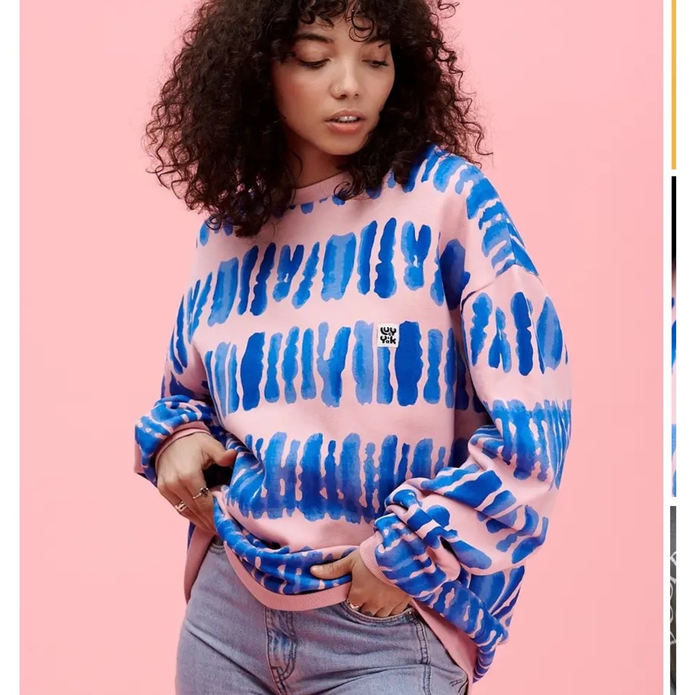 Lucy & Yak Pink and Blue Sweatshirt